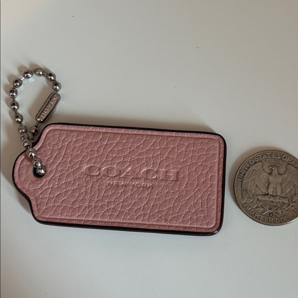 Coach Keychain Leather Tag - Picture 3 of 9